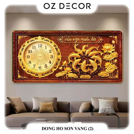 Tranh Đồng Hồ Decor | Cữu Ngư Quần Hội
