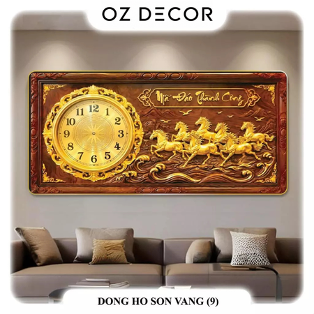 Tranh Đồng Hồ Decor | Mã Đáo Thành Công 1